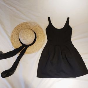 Aritzia Wilfred structured black dress